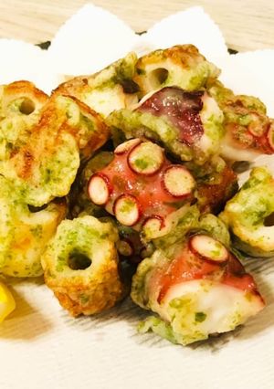 タコとちくわの磯辺揚げ-レシピのメイン写真