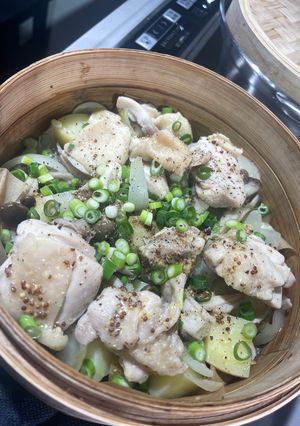 鶏もも肉のハニーマスタードせいろ蒸し-レシピのメイン写真