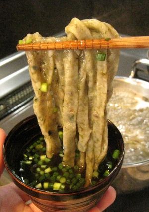 恵方巻と小麦粉だけで作る「恵方巻うどん」-レシピのメイン写真