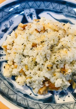 鶏皮＆バジルのチャーハン-レシピのメイン写真