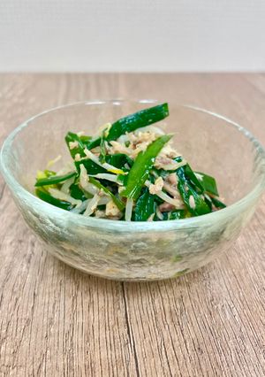 にらともやしの鮭缶炒め【ここから栄養士】-レシピのメイン写真