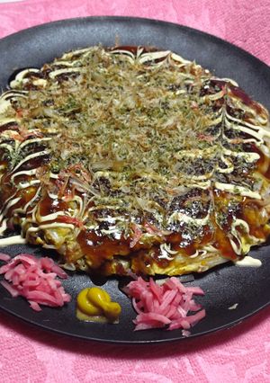 味付けは…すぐ消える胃もたれ、粉無しお好みもどき-レシピのメイン写真