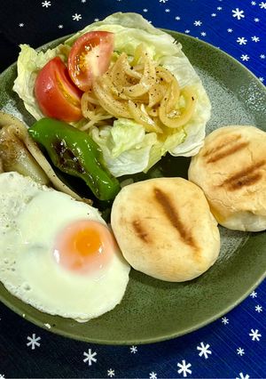 休日のワンプレート朝食-レシピのメイン写真