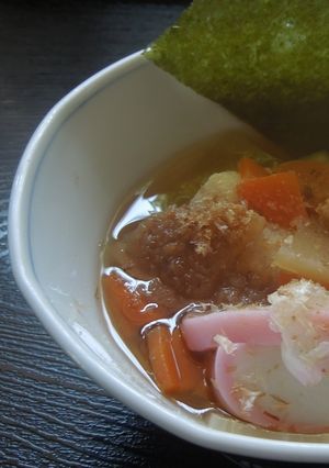 淡麗・白だし、よくある雑煮-レシピのメイン写真