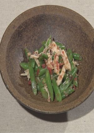 インゲンの梅味噌和え-レシピのメイン写真