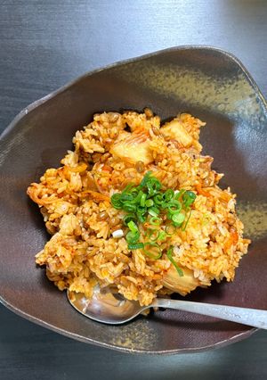 豚キム納豆チャーハン・１人前-レシピのメイン写真