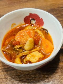 塩麹鶏と野菜のトマト味噌スープ-レシピのメイン写真
