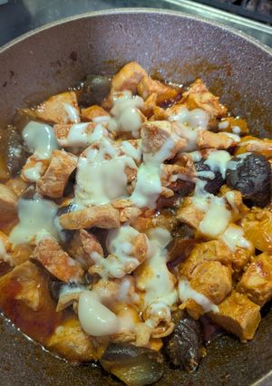 簡単★ワンパン!鶏肉と茄子のトマト煮込み-レシピのメイン写真
