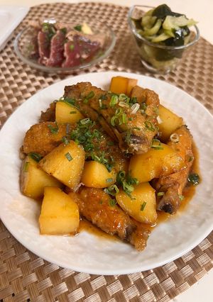 手羽中とじゃがいもの照り煮-レシピのメイン写真