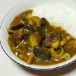 ナスときのこ(ひらたけ)のカレー