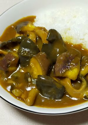 ナスときのこ(ひらたけ)のカレー-レシピのメイン写真