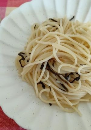 わさびと塩昆布のパスタ-レシピのメイン写真