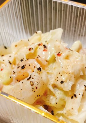 キャベツとエビの梅マヨサラダ-レシピのメイン写真