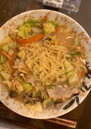 お一人様味噌ラーメン簡単坦々麺風隠し味-レシピのメイン写真