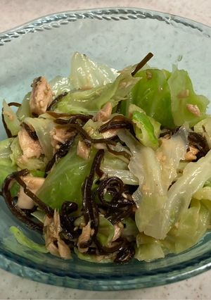 キャベツとツナの塩こんぶ和え-レシピのメイン写真
