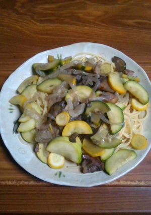 ズッキーニと夏野菜のパスタ-レシピのメイン写真