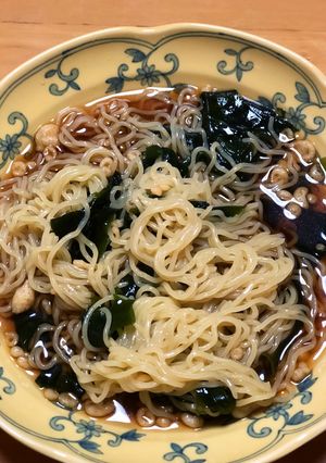わかめと揚げ玉の冷やし中華そば-レシピのメイン写真
