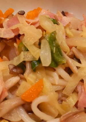 レンジで焼きうどん-レシピのメイン写真