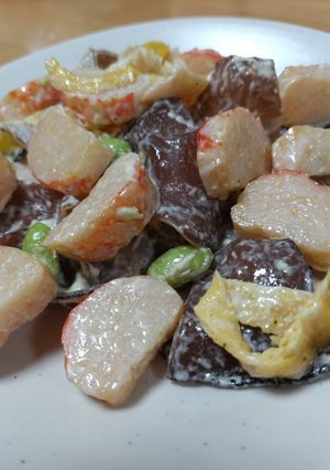 生きくらげのなんちゃってエビマヨ炒め-レシピのメイン写真