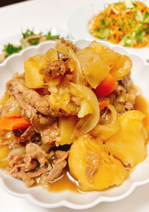 レンチンで時短！つゆだく肉じゃが-レシピのメイン写真