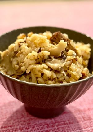 簡単!サバ缶できのこの味噌炊き込みご飯-レシピのメイン写真