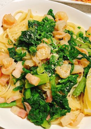 菜花と海老のレモンペペロンチーノ-レシピのメイン写真