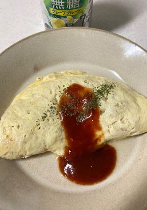 焼かないえのきと豆腐のオムレツ-レシピのメイン写真
