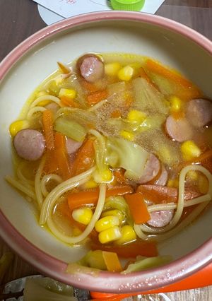 お子様スープスパゲッティ-レシピのメイン写真