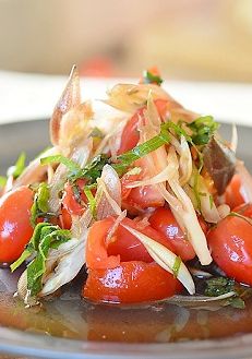 火を使わない 香味野菜とトマトの梅肉麺つゆ和え♪-レシピのメイン写真