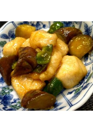 鶏肉となすの味ぽん炒め★動画あり★-レシピのメイン写真