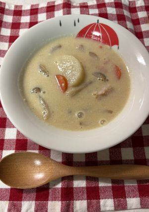 栄養満点！夏バテにも！甘酒豆乳スープ-レシピのメイン写真