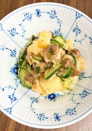 いぶりがっこポテサラ　マヨネーズなし-レシピのメイン写真