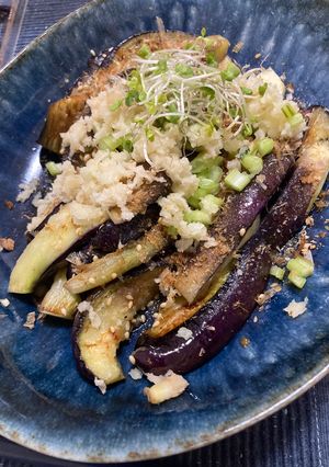 焼きなす　かぶの葉のせ-レシピのメイン写真