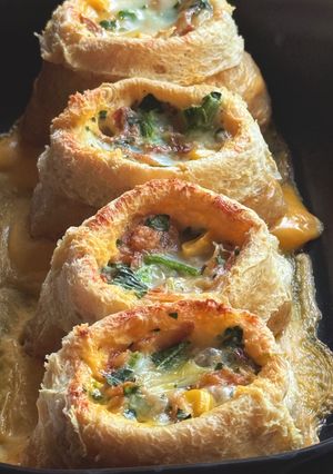 超簡単包丁いらず!油揚げでキッシュ風-レシピのメイン写真