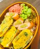 鯖の味醂干し混ぜご飯と仙台笹かま弁当