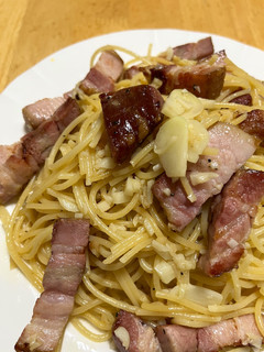 ハムとにんにくのペペロンチーノ-レシピのメイン写真