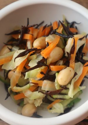 【学校給食】大豆とひじきのごまサラダ-レシピのメイン写真