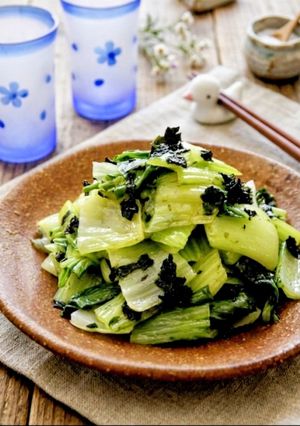 青梗菜と韓国海苔の塩ナムル-レシピのメイン写真