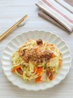 焼き鳥缶で簡単♡焼きうどん-レシピのメイン写真