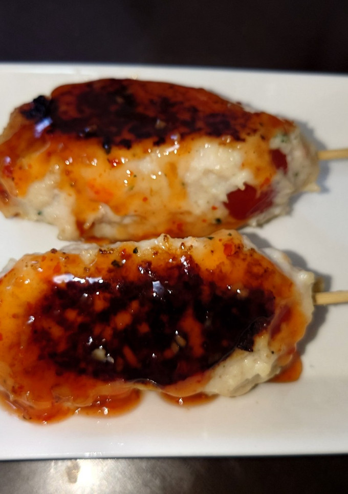 丸ごとプチトマトつくね串-レシピのメイン写真