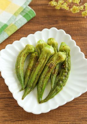 クセになる♡オクラのスパイシー焼き-レシピのメイン写真