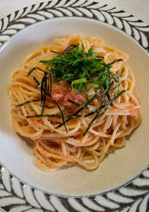 たらこパスタ～ココナッツオイル使用-レシピのメイン写真