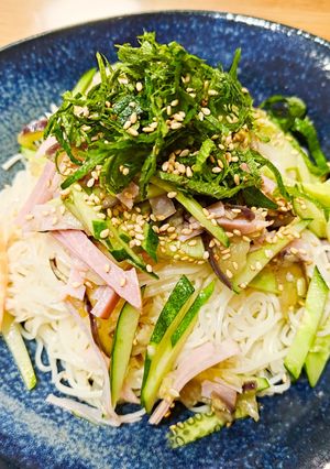 ハム・なす・きゅうりの冷やしそうめん-レシピのメイン写真