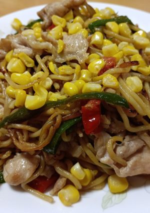 🥢豚こまと夏野菜のスタミナ焼きそば🥢-レシピのメイン写真