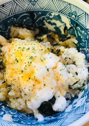 しそひじき和えごはんのやまかけ＆玉かけごはん-レシピのメイン写真
