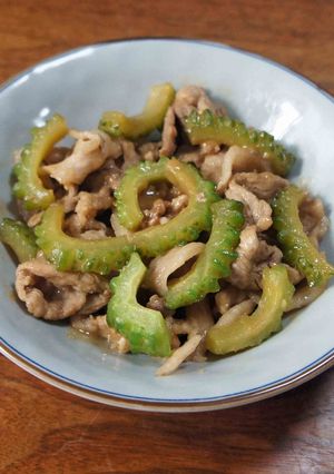 ゴーヤと豚肉の味噌煮-レシピのメイン写真