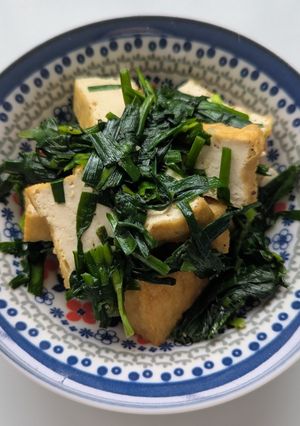 厚揚げとニラの塩胡椒スタミナ炒め-レシピのメイン写真