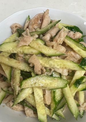 鶏皮きゅうり 安い‼️旨い‼️簡単‼️-レシピのメイン写真