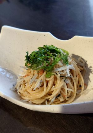 釜揚げしらすと大葉のガーリックパスタ-レシピのメイン写真