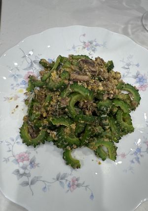 ゴーヤとオイルサーディンのカレー炒め-レシピのメイン写真